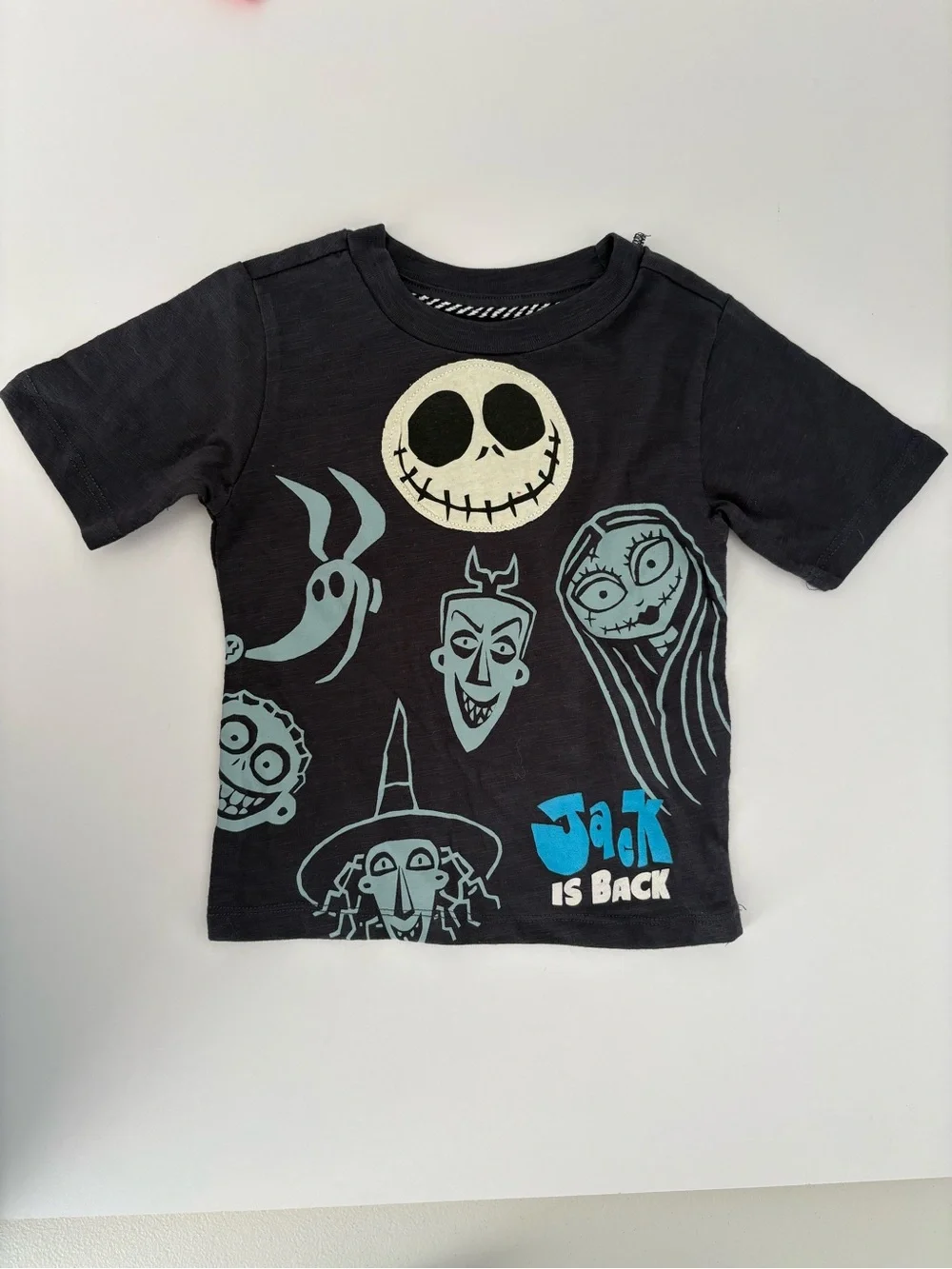 Cat & Jack Kids Short Sleeve Tees - Black & Red Dinosaur and Jack Designs 2T